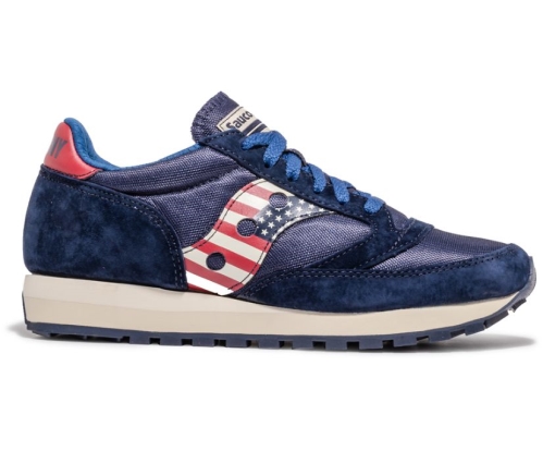 Tenis Saucony Stars & Stripes Jazz 81 Hombre Zapatos Originales Rojas / Blancas / Azules México MX-648-BD